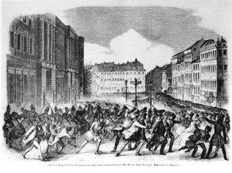 Insurrection in Berlin in April 1848